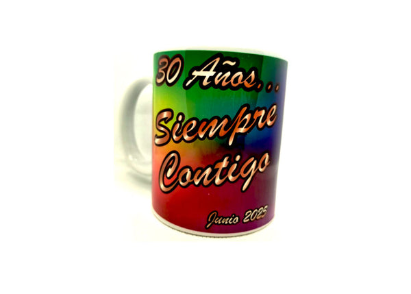 TAZA CONMEMORATIVA  30 AÑOS