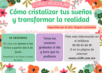 CURSO COMPLETO BAJO DEMANDA: CÓMO CRISTALIZAR TUS SUEÑOS Y TRANSFORMAR LA REALIDAD